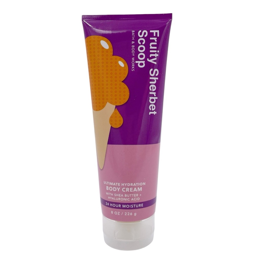 NEW Bath & Body Works Fruity Sherbet Scoop Body Cream Lotion Full Size Hydrating